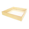 Whitney Brothers Sand Box For Kids Light Tables, wooden sandbox with raised sides and a flat base ideal for children's play and educational activities.