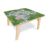 Whitney Brothers Nature View Pond Children's Table, childrens table with a pond and lily pad design on the tabletop.