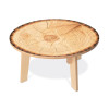 Nature View Live Edge Round Table 18" H 1