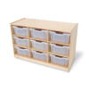 Nine Tray Mobile Gratnell Storage Cabinet 1