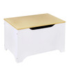 Wildkin Modern Children's Toy Box - White w/ Natural - HMS90004