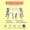 Arts & Crafts Table - Gray w/Stools 3