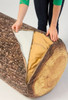 Woodsmen Naturescape Annual Rings Log Slice Cushion 15¾"