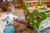 SPARK & WOW Crocodile Toddler Activity Walker, colorful wooden activity toy with various sensory features and a crocodile design for toddlers. SPARK & WOW Crocodile Toddler Activity Walker, colorful wooden activity toy with various sensory features and a crocodile design for toddlers.