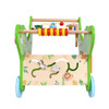 SPARK & WOW Crocodile Toddler Activity Walker, colorful wooden baby walker with animal designs and interactive toys for toddlers