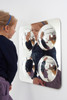 SPARK & WOW Acrylic Bubble Mirror - 4 Large Bubbles, a decorative wall mirror with four large, rounded, reflective acrylic bubbles for kids' rooms or playful decor.