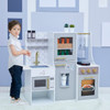 Little Chef Lyon Wooden Kitchen Play Set with Hydroponic Garden with girl