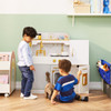 Versailles Play Kitchen with Refrigerator and Cookware Accessories with boys