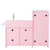 Little Chef Charlotte Modern Pink Play Kitchen back