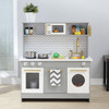 Little Chef Berlin Gray Play Kitchen with cookware