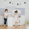 Little Chef Upper East Retro Play Kitchen with kids