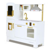 All-in-One Little Chef Munich White Play Kitchen with Lights and Sounds side view