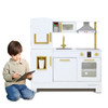 All-in-One Little Chef Munich White Play Kitchen with Lights and Sounds boy