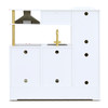 All-in-One Little Chef Munich White Play Kitchen with Lights and Sounds back