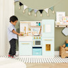 Biscay Delight Classic Mint Play Kitchen with boy