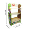 Fantasy Fields Dinosaur Kingdom Bookshelf with Storage Drawer dimensions