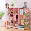 Fantasy Fields Kids Wooden Magic Garden Adjustable Cube Pink Bookshelf girl