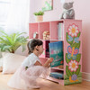 Magic Garden Adjustable Cube Pink Bookshelf girl with books