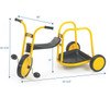 MYRIDER® 12" Chairot Preschool Tricycle dimensions
