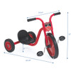 CLASSICRIDER® 14" Children's Super Cycle Dimensions