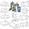 Children's Factory Woodland Large Foam Building Blocks - Set of 35, colorful foam blocks with various shapes and sizes for children's play and building activities.