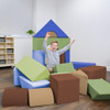 Woodland Large Foam Building Blocks boy playing