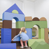 Woodland Soft Play Module Blocks A girl