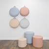 Mini Round Poufs with Handle