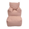 Cozy Soft Chair and Ottoman - Clay 2