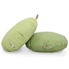 Mini Round Pouf with Handle – Fern and Sage - CF805-360 Mini Round Pouf with Handle – Fern and Sage - CF805-360