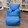 Cozy Soft Chair and Ottoman - Deep Water 1