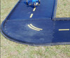 Infinity Playgrounds Trike Path Single Curve Piece, playground rubber track segment for balance and riding activities.
