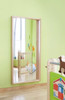 HABA Pro Convex Fun House Curved Mirror, colorful kids' room decor with a large curved mirror on the wall.