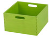 Forminant Stackable Wooden Storage Box, Light Green, 8"H