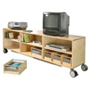 Move Upp Long Classroom Shelf Cabinet 1