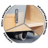Mobile Bookshelf Cabinet Features