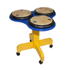 TriPPPle Play Drum Table - Blue & Yellow