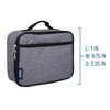 Gray Tweed Kids Lunch Box 3