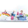Moje Bambino Play Elements for Play Corner Mats, colorful foam play shapes and soft toys for children to play and explore safely.