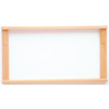 Moje Bambino Frame For Fine Motor Skills Wall Panels, wooden frame designed for displaying fine motor skills activities for children.