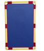 Children's Factory Rectangle Play Panel - Blue or Red, colorful rectangular foam play panel with a blue padded surface and red edging, designed for children's play areas.