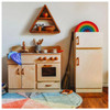 Classic Wood Kitchen & Refrigerator Set 3