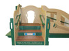Strictly For Kids Infant Toddler Deluxe Transitional Dream Playground, natural color with green accents and wood-like flooring, designed for young children aged 6-23 months. Strictly For Kids Infant Toddler Deluxe Transitional Dream Playground, natural color with green accents and wood-like flooring, designed for young children aged 6-23 months.