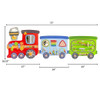 SPARK & WOW Train Montessori Wall Activity Boards, colorful interactive wall toy train for children's educational development with 75-inch length and 26.25-inch height. SPARK & WOW Train Montessori Wall Activity Boards, colorful interactive wall toy train for children's educational development with 75-inch length and 26.25-inch height.