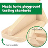 SPARK & WOW Wooden Montessori Climbing Set 3-Pieces, natural wooden indoor climbing structure for children with stable feet and secure lock mechanisms. SPARK & WOW Wooden Montessori Climbing Set 3-Pieces, natural wooden indoor climbing structure for children with stable feet and secure lock mechanisms.