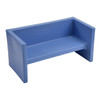 Children's Factory ADAPTA-BENCH - Sky Blue, blue plastic children's bench with a simple rectangular design and sturdy legs.