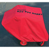Angeles BYE BYE BUGGY Cover - 4 Passenger, red protective cover with black text on a textured ground surface.