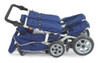 Angeles SureStop BYE-BYE Folding Commercial Stroller 4 Passenger, blue foldable baby stroller for multiple children.