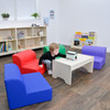 Rainbow Lounge Chairs in classroom