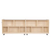 Mobile 2-Shelf Fold-N-Lock Storage 30"H